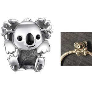 NEW Sterling Silver Koala Animal Charm for Bracelet